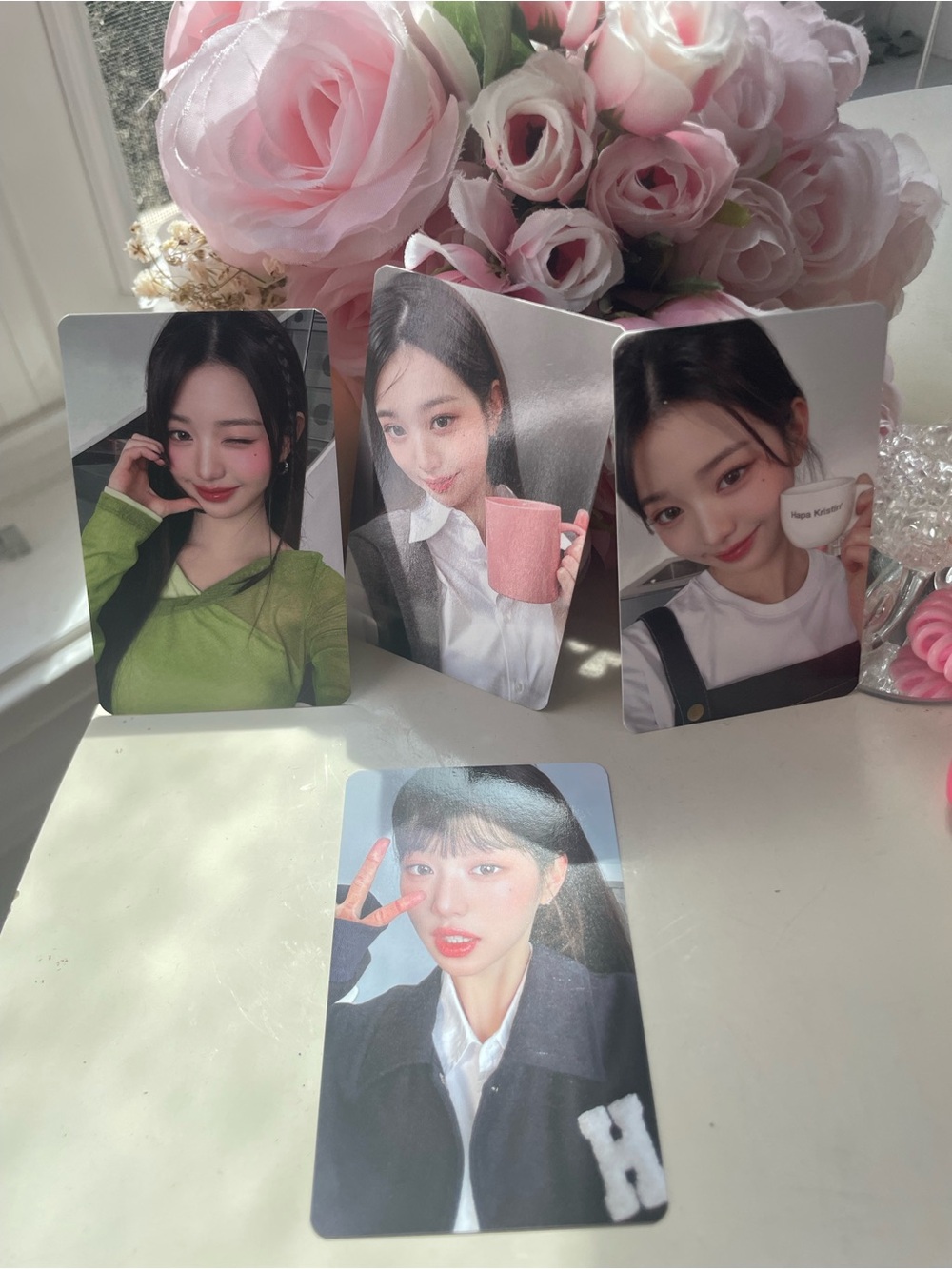 K-Pop Photo Trading Card Set - Pink & Green Photo Cards